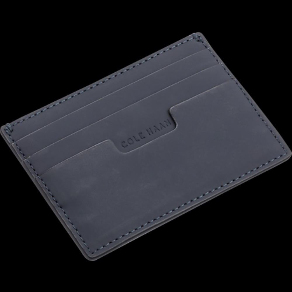 Cole Haan - Navy Leather Card Case - Brand New
